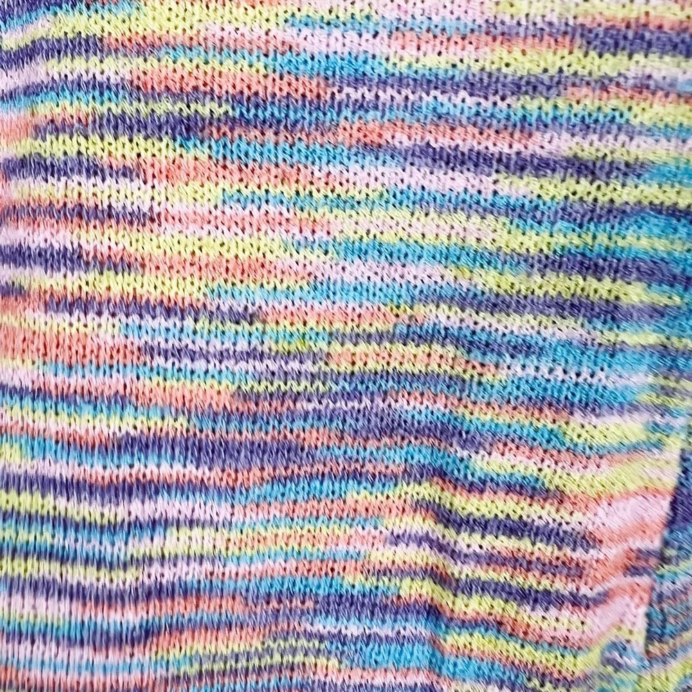 REHAB LAB Multicolored Knitted Crochet  High Rise Shorts - Picture 4 of 5